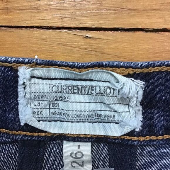 CURRENT Elliott jeans The flying medium rise mid ankle distressed size 26 - Picture 3 of 9